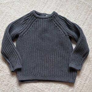 Organic cotton chunky knit sweater